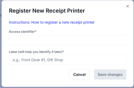 Register Receipt Printer